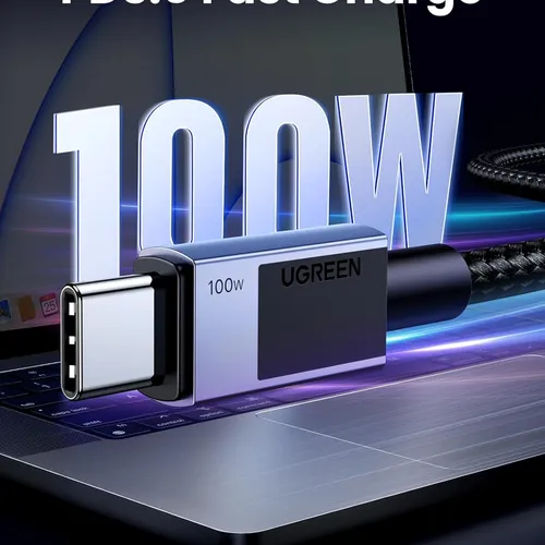 Cáp sạc USB Type C dài 1m sạc nhanh 5A 100W Ugreen 45063 L512