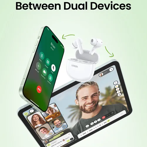 Tai nghe Bluetooth 5.4 Ugreen HiTune P3  màu trắng Ugreen 45110 WS207