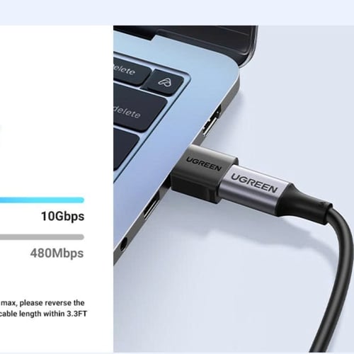 Đầu nối USB Type-C sang USB 3.0 màu đen Ugreen 45275 US701