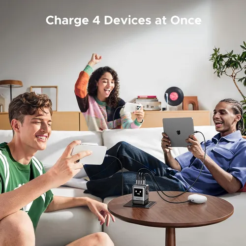 Củ sạc Ugreen Robot Uno 3C1A 100W 4 cổng PD GAN Ugreen 45514B