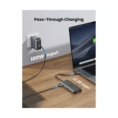 Bộ chuyển đổi USB-C sang 2*USB C+2*USB +HDMI+VGA + SD TF LAN+3.5mm hỗ trợ 4K Ugreen 45520 CM639