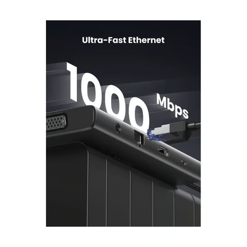 Bộ chuyển đổi USB-C sang 2*USB C+2*USB +HDMI+VGA + SD TF LAN+3.5mm hỗ trợ 4K Ugreen 45520 CM639
