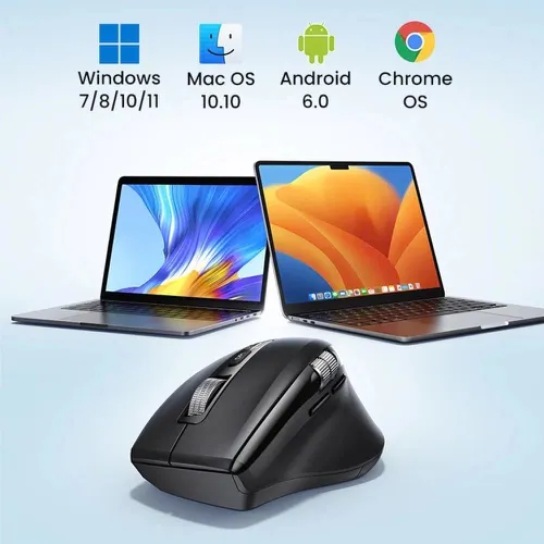 Chuột không dây 2.4Ghz+Bluetooth dùng cho máy tính + laptop + chất liệu nhựa ABS Ugreen 45792 M751