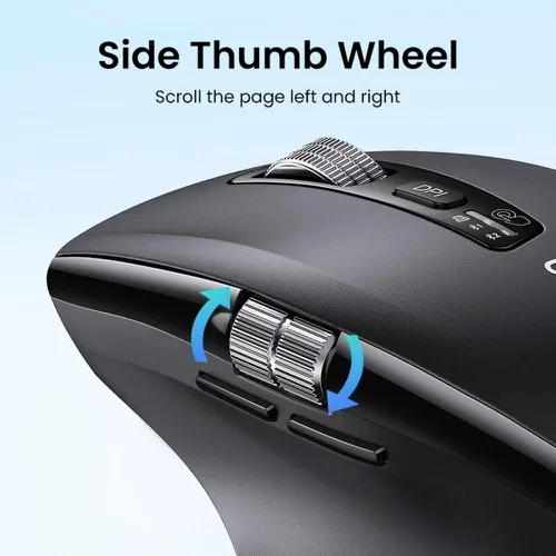 Chuột không dây 2.4Ghz+Bluetooth dùng cho máy tính + laptop + chất liệu nhựa ABS Ugreen 45792 M751