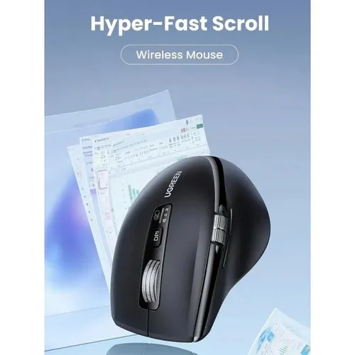 Chuột không dây 2.4Ghz+Bluetooth dùng cho máy tính + laptop + chất liệu nhựa ABS Ugreen 45792 M751