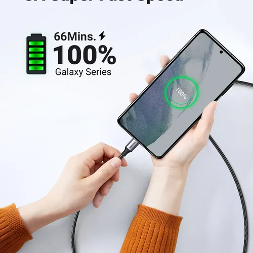 Cáp sạc USB C  dài 1M PD 60W màu xám Ugreen 50150 US261