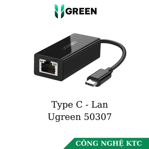 Cáp chuyển USB Type C sang LAN 1Gbps Ugreen 50307