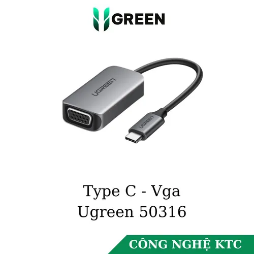 Cáp chuyển Type C to VGA Ugreen 50316