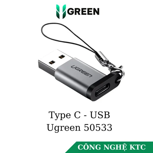 Đầu chuyển USB 3.0 to Type C Ugreen 50533