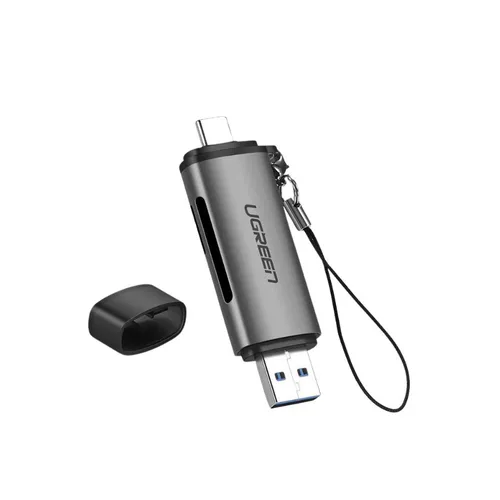 Đầu đọc thẻ nhớ SD/TF chuẩn Type C và USB 3.0 Ugreen 50706