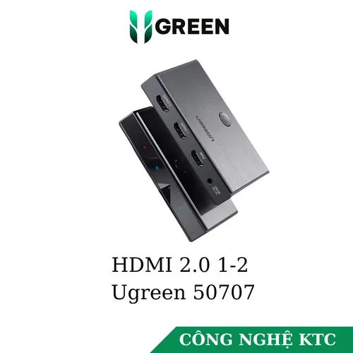Bộ chia HDMI 1 ra 2 chuẩn 2.0, 4K 60Hz Ugreen 50707