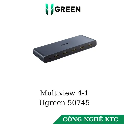 Bộ chia HDMI 4 tín hiệu trên 1 màn hình full HD, Ugreen 50745