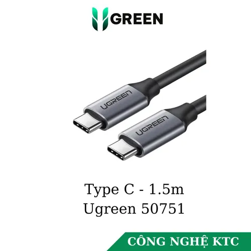Cáp USB Type C 1.5m Ugreen 50751