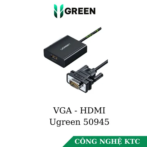 Cáp chuyển VGA sang HDMI + Auido Ugreen 50945
