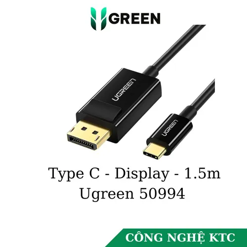 Cáp chuyển Type C sang Displayport dài 1,5m Ugreen 50994