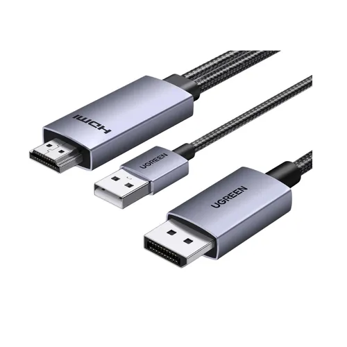 Cáp chuyển HDMI sang Displayport hỗ trợ 4K dài 2m Ugreen 55329 HD169