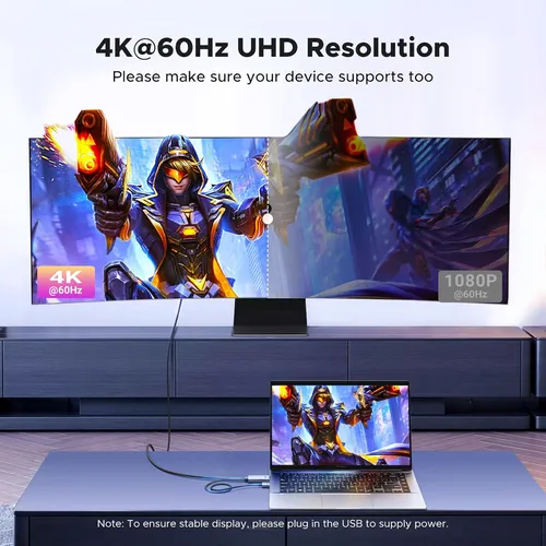 Cáp chuyển HDMI sang Displayport hỗ trợ 4K dài 2m Ugreen 55329 HD169