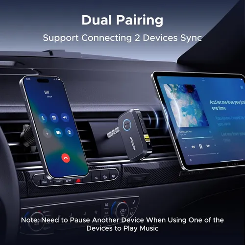 Thiết bị nhận Bluetooth 6.0 công suất Bluetooth hỗ trợ Hi-Res LDAC đầu ra 3.5mm Ugreen 55546