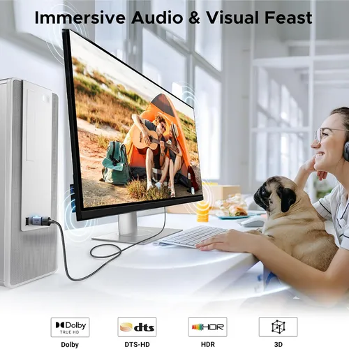 Cáp chuyển Displayport sang HDMI  hỗ trợ 4K Ugreen 55935 DP130