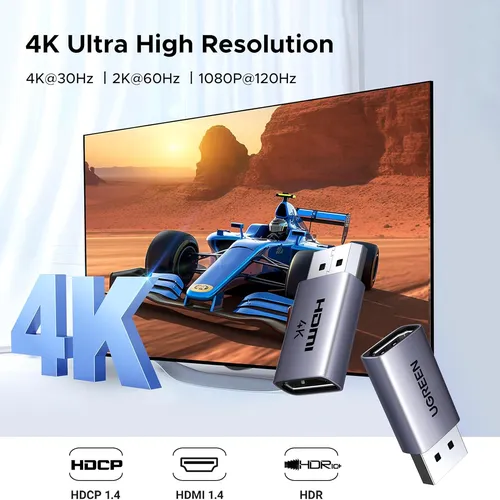 Cáp chuyển Displayport sang HDMI  hỗ trợ 4K Ugreen 55935 DP130