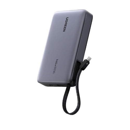 Pin sạc dự phòng dùng cho điện thoại  laptop 20000mAh Lithium có dây USB-C tích hợp Ugreen 55992B PB551