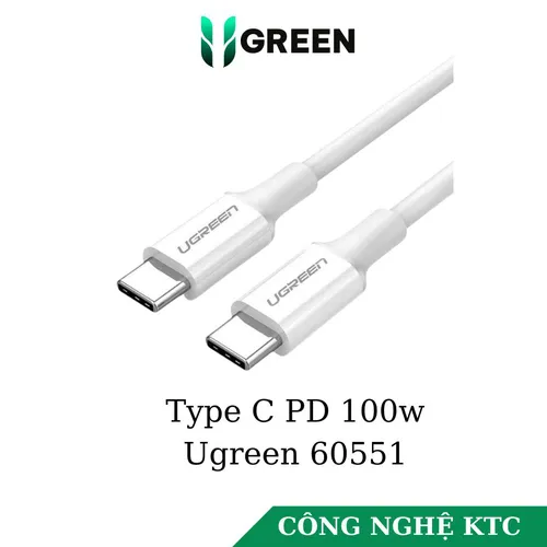 Cáp sạc nhanh Type C PD 100W Fast Charging Ugreen 60551