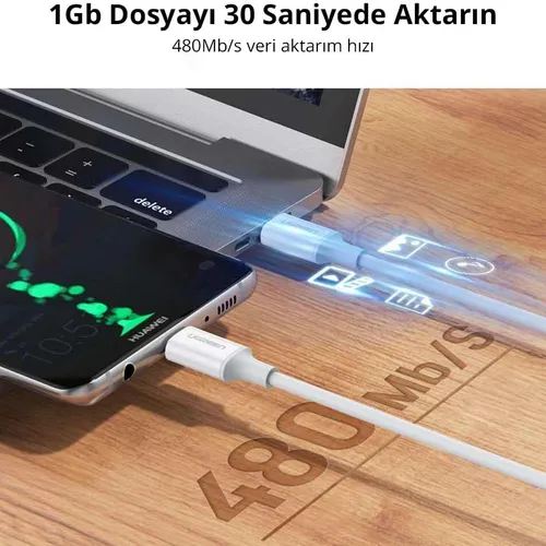 Cáp sạc nhanh Type C PD 100W Fast Charging Ugreen 60551