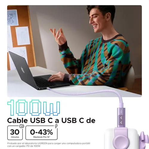 Cáp sạc Type C Uno 100W dài 2m Ugreen 65216 L509
