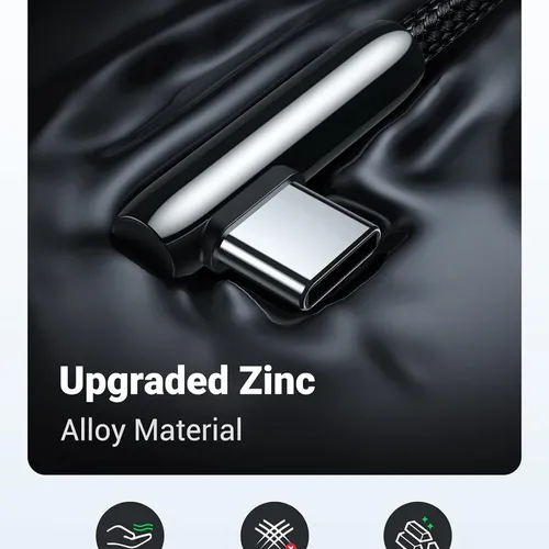 Cáp sạc Type C to USB 2.0 góc 90 dài 1m Ugreen 70413