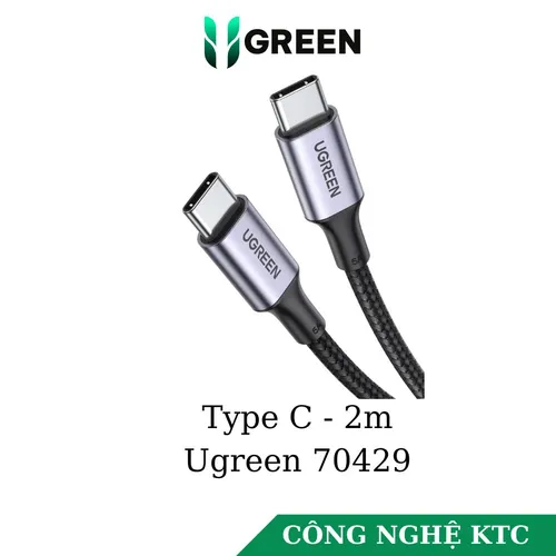 Cáp USB Type C dài 2m PD 100W Ugreen 70429