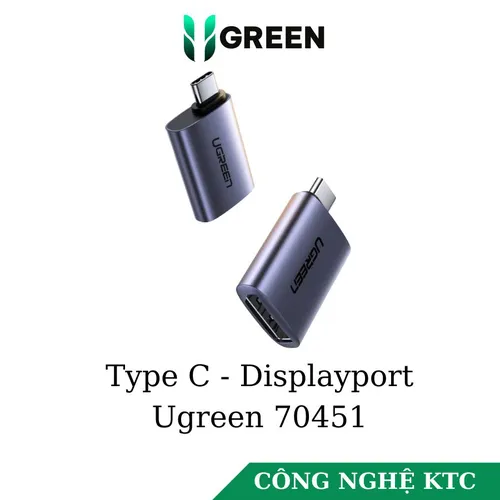 Đầu chuyển Type C to Displayport (âm) Ugreen 70451