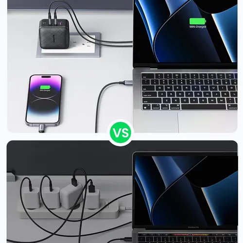 Củ sạc nhanh 65W GaN 3 USB-C và 1 USB Type-A PD3.0 Ugreen 70773