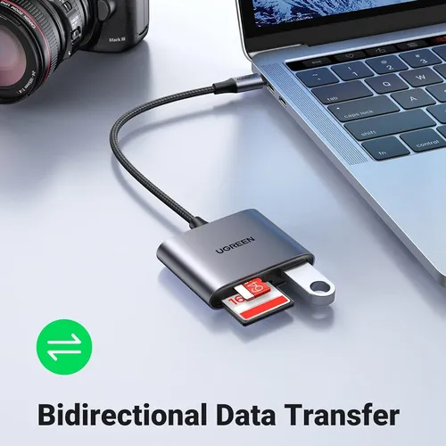 Đầu đọc thẻ SD/TF chuẩn Type C + OTG + USB 2.0 Ugreen 80798