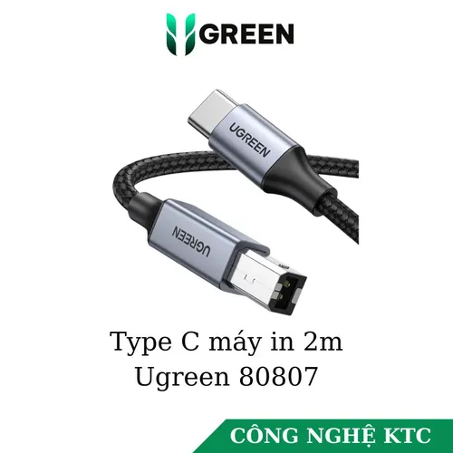 Cáp máy in Type C dài 2m Ugreen 80807