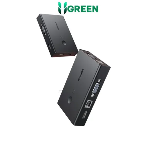 Bộ gộp VGA 2 ra 1 có KVM Ugreen 90490