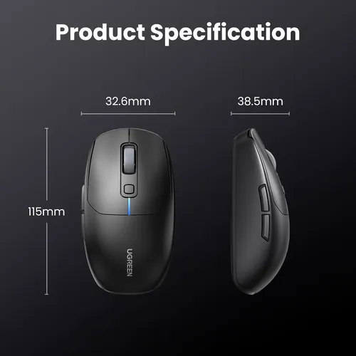 Chuột không dây 2.4Ghz + Bluetooth Ugreen 90539 MU103