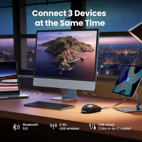 Chuột không dây 2.4Ghz + Bluetooth Ugreen 90539 MU103