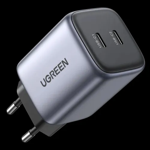 Củ sạc nhanh Nexode GaN 45W 2 cổng Type-C PD3.0 Ugreen 90573