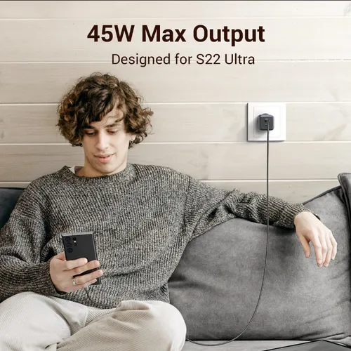 Củ sạc nhanh Nexode GaN 45W 2 cổng Type-C PD3.0 Ugreen 90573