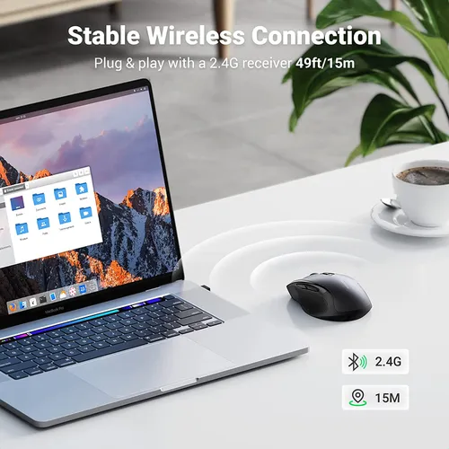 Chuột không dây Bluetooth 5.0 và Wireless 2.4G Ugreen 90855