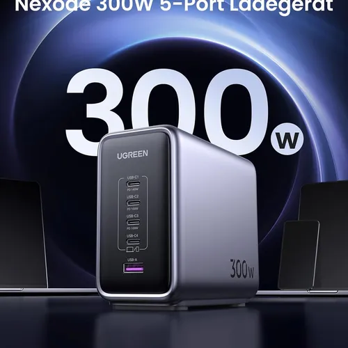 Củ sac Nexcode GaN 300W Desktop Charger EU 4C1A Ugreen 90903B