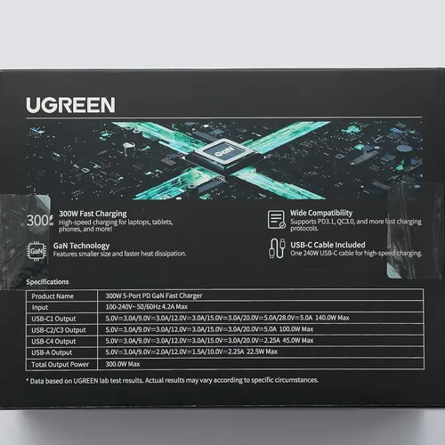 Củ sac Nexcode GaN 300W Desktop Charger EU 4C1A Ugreen 90903B