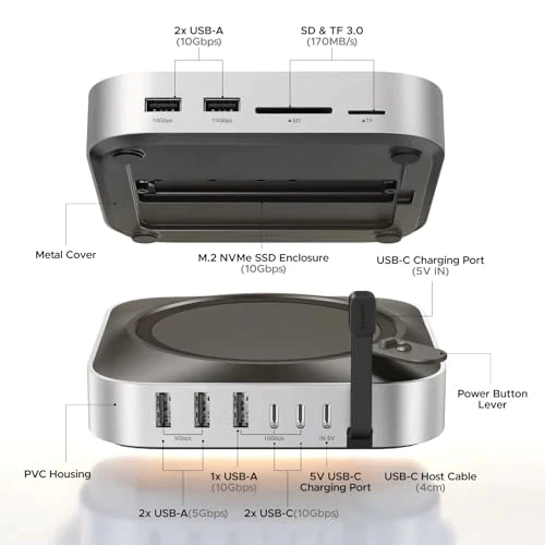 Bộ chuyển đổi USB-C sang 2*USB C+5*USB-A +USB-C 5V+NVMe + SD TF Ugreen 95094