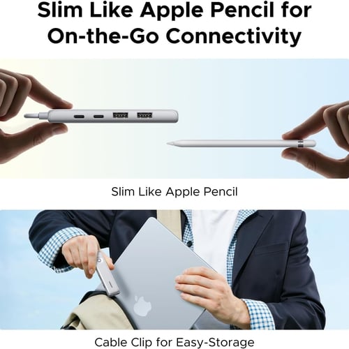 Bộ chuyển đổi USB-C sang 2*USB 2.0 + USB 3.2 + HDMI + PD Ugreen 95189 U601