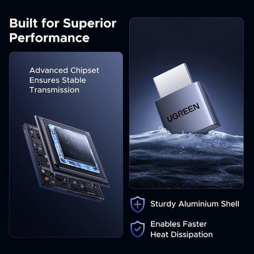 Đầu cắm giả lập HDMI (HDMI Dummy Plug) hỗ trợ độ phân giải lên đến 4K@60Hz Ugreen 95994 CM775