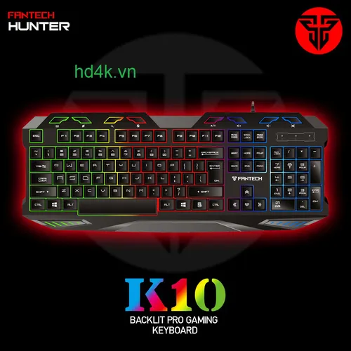 Bàn phím game Fantech K10 Hunter Professional USB  (chống nước)