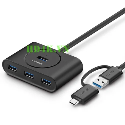 Bộ chia USB Type C 4 cổng USB 3.0 Ugreen 40850