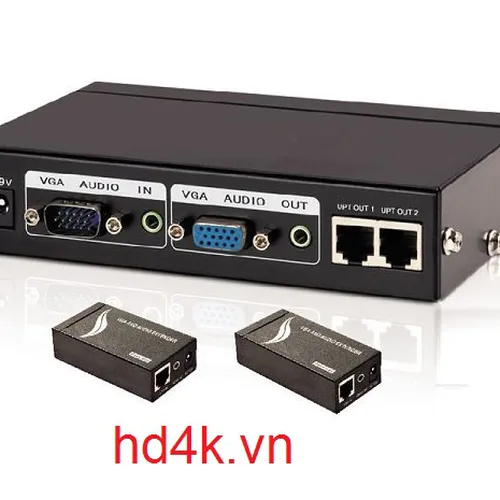 Bộ chia VGA 1 ra 2,  khuếch đại 100m MT-Viki MT-102T