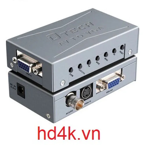 Bộ chuyển BNC/AV/Svideo to VGA Dtech DT-7003