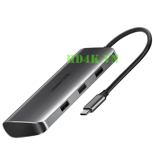 Bộ chuyển Type C sang HDMI/VGA + Hub USB 3.0 Ugreen 50319